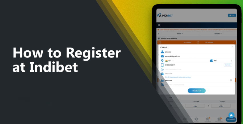 How to Create an Account at Indibet